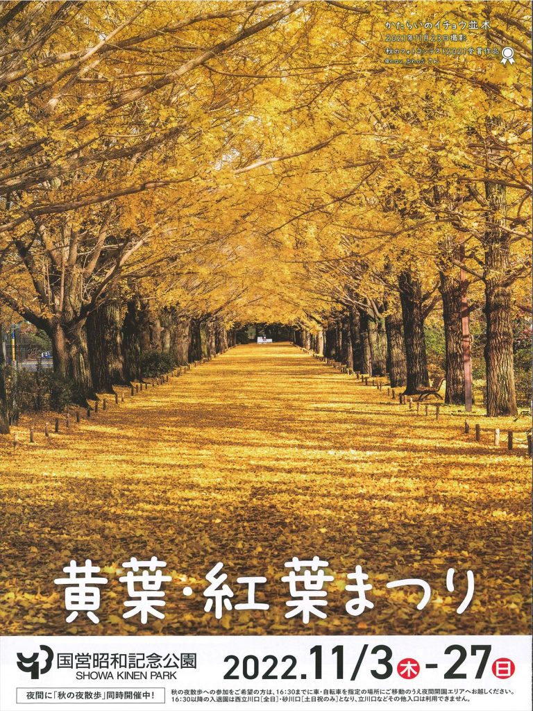 202211　昭和記念公園黄葉紅葉まつり